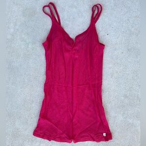 Hollister Fuchsia lace Mesh Tank y2k